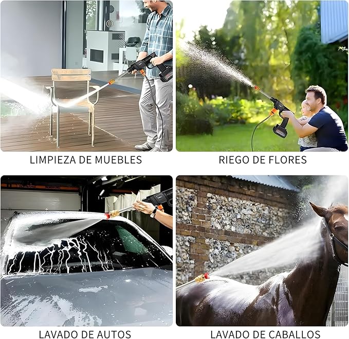 HIDROLAVADORA INALÁMBRICA DE ALTA PRESIÓN